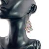 Personalized Rhinestone Christmas Tree Dangle Earrings