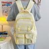 Junior High School Student School Bag Female Cute Korean Version Large Computer Travel Backpack Lightweight Preppy Style High School Student Backpack
