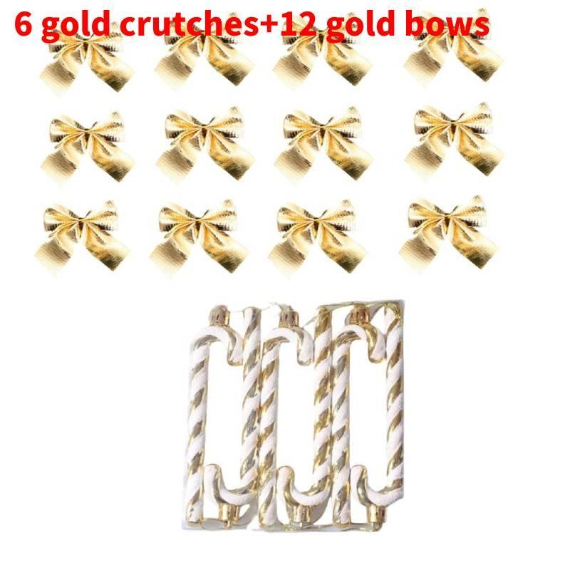 

Christmas Door Hanging Decoration With Candy Cane Pendant And Bow Set For Holiday Home Decor золотий