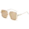 Men's Large Frame Double Bridge UV Protection Sunglasses - Fashionable 2026 Internet Celebrity Style