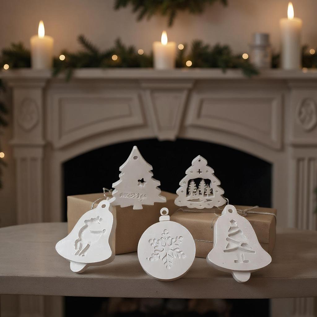 2025 Christmas tree Silicone Candle Mold Fondant Chocolate Cake Baker Silicone Mold Creative Candle Mold Christmas Crafts