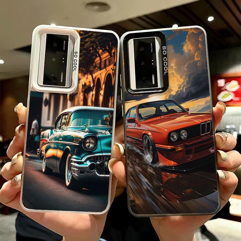 Klassische Vintage Retro Auto Stoßfeste Handyhülle für Xiaomi Poco X7 X6 X5 X3 Pro F7 Ultra M8 Redmi 15C 15 14C 13C 12C 10C 13 12 1