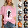 Women's Daily Festival Printed Short Sleeve Floral Short Sleeve Round Neck Retro Short Sleeve Summer Casual Tops