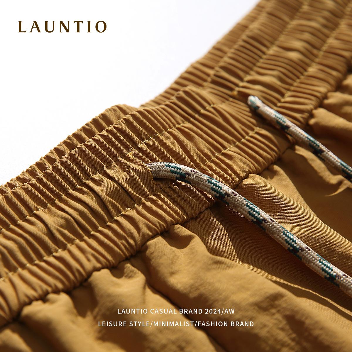 Базовые мужские капри универсальные летние четырехцветные вышитые свободные повседневные — фото 5