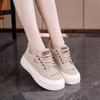 Spring Student Versatile Little White Board Shoes Women's Retro Flat Bottom Low-top Casual Single Shoes Lightweight Breathable Sports Shoes