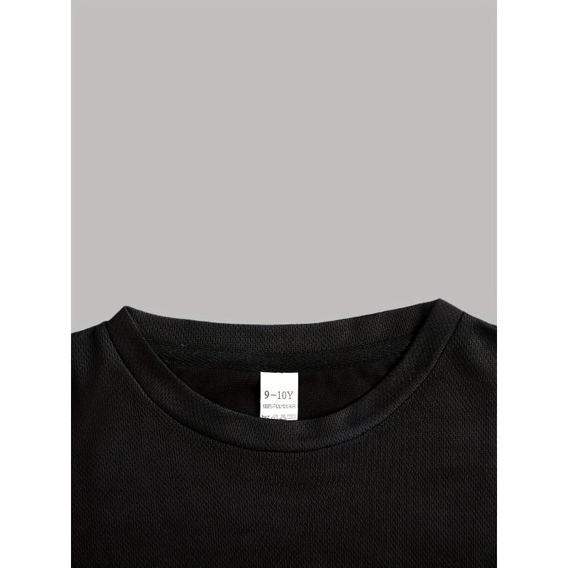 Kids Crewneck Short Sleeve Tee, Six Seven 67 Meme Number Print