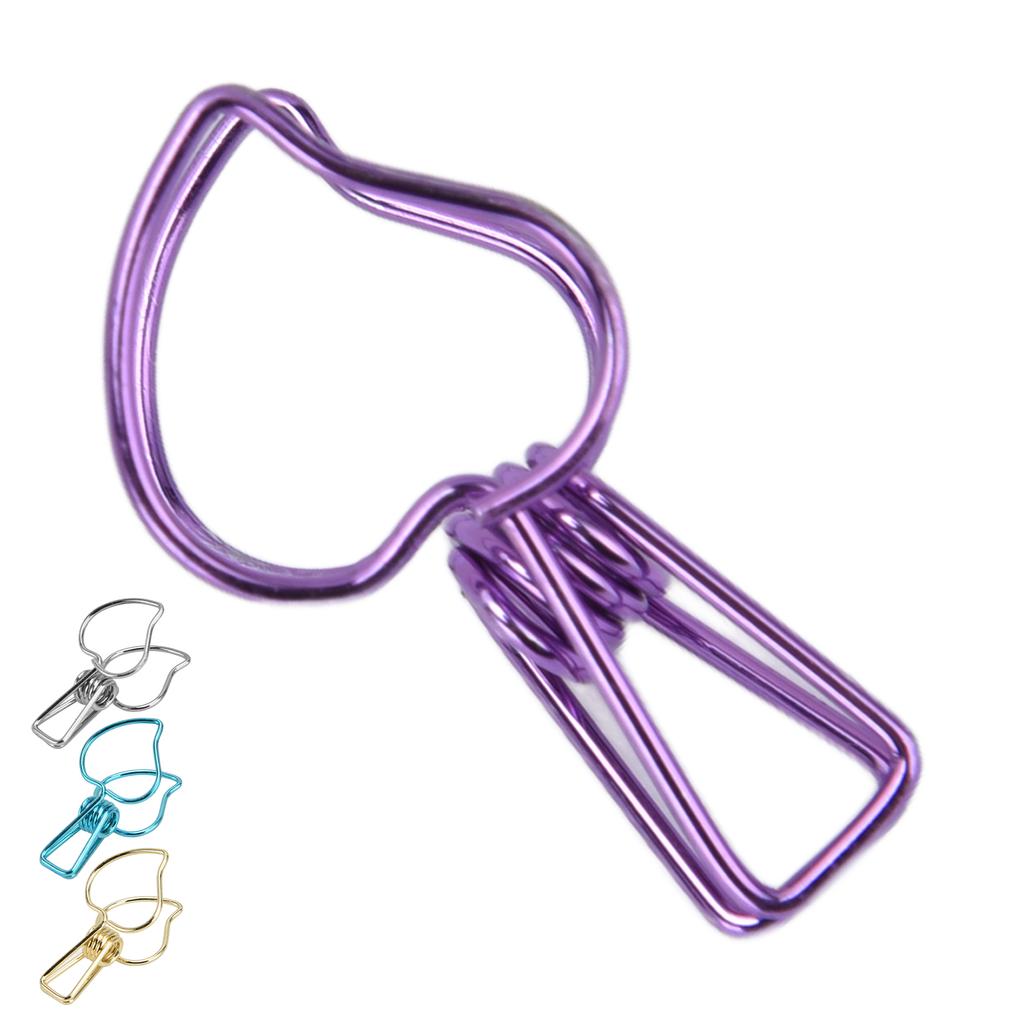 20Pcs Clips Multifunctional Strong Hollow Spring Clip for Clothes Drying Sealing Small Clip