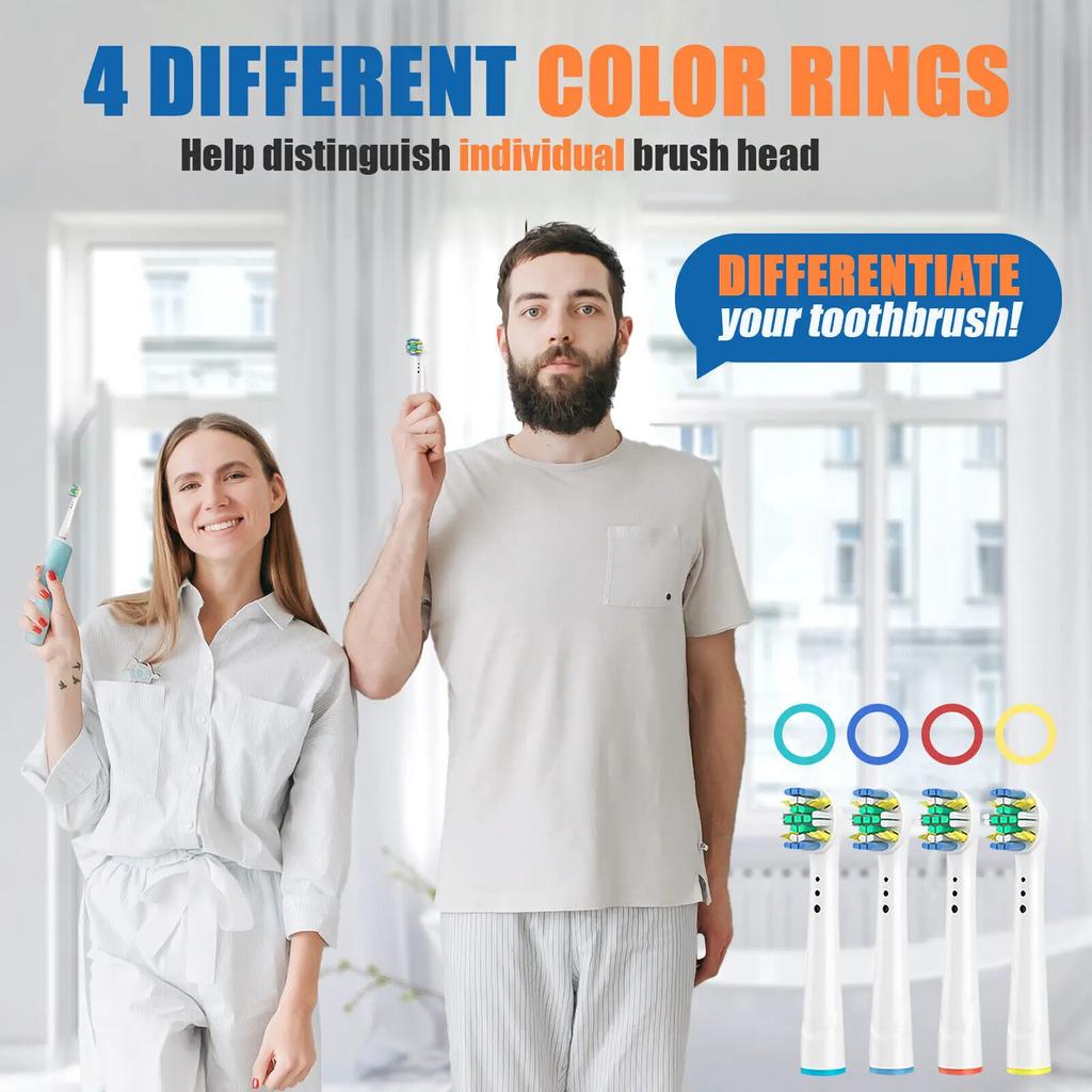 8/16Pcs Replacement Brush Heads for Oral B Electric Toothbrushes Floss Cross Action 3D Pro White Precision Standard Daily Clean