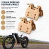 Bicycle Disc Brake Pads for Ridstar Q20/ Q20mini/ Q20 Pro/ Mn26/ H20 Pro/ Dc26 Electric Bikes