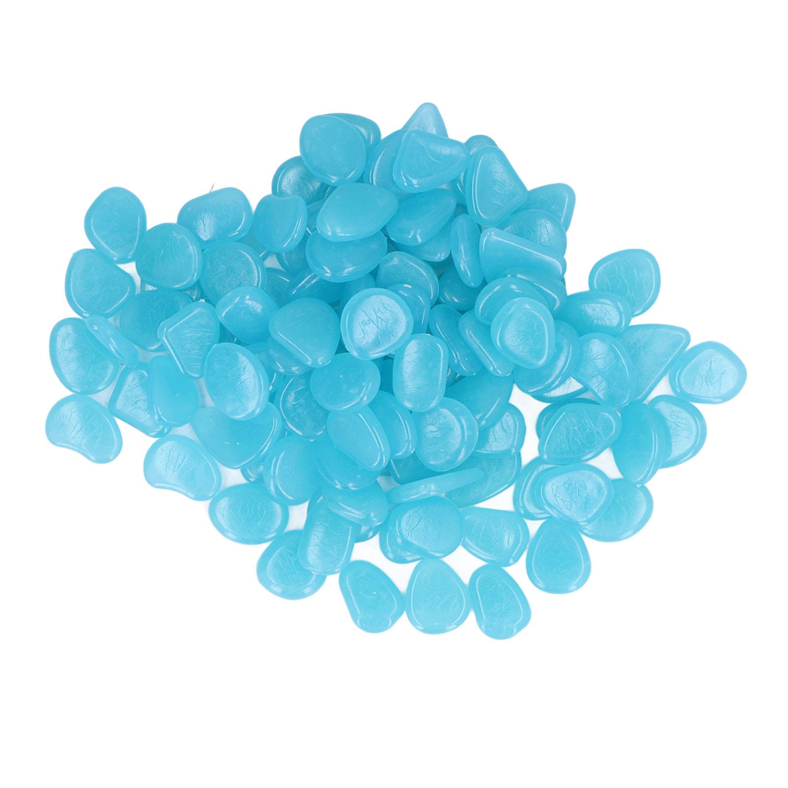 

Уличные светящиеся камни Красочные флуоресцентные светящиеся камешки для темного сада двора дорожки светло-синий