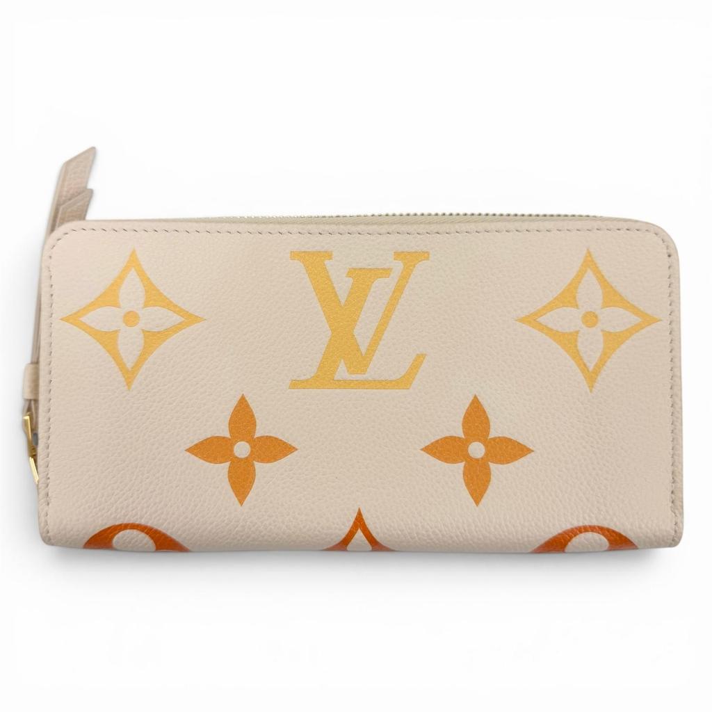 Pristine LOUIS VUITTON LV Gradient Empreinte Zip Around Zippy Wallet M82206 Used