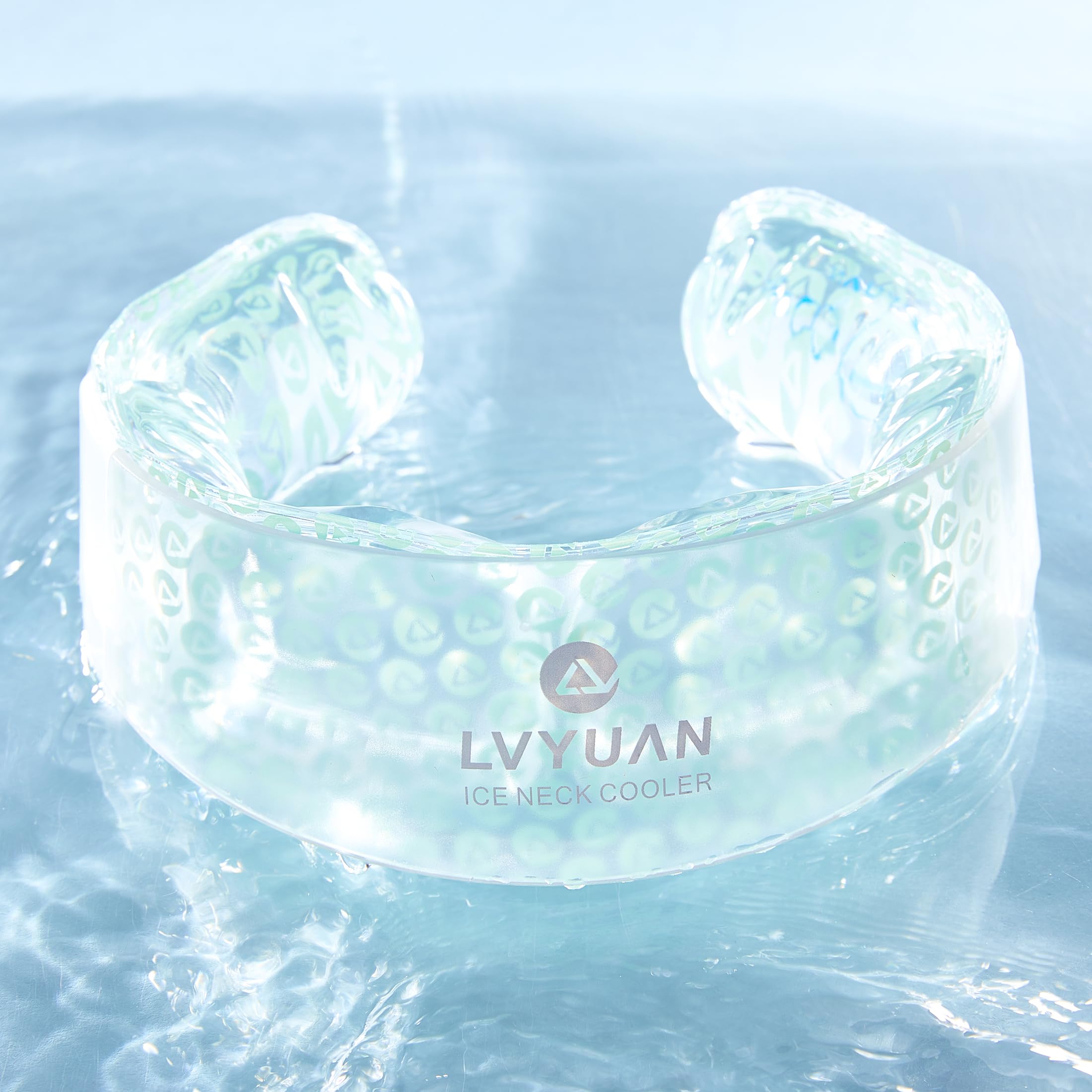 

Pastel LVYUAN Neck Heatstroke Maintains for 3 PCM Cooling Ergonomic Cool Neck Headache Fever Suitable for and Dogs Green Summer Colors Cooler, зелёный