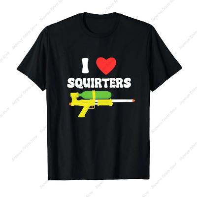I Love Squirters Funny 80's Squirt Guns Awesome Retro Design T-Shirt