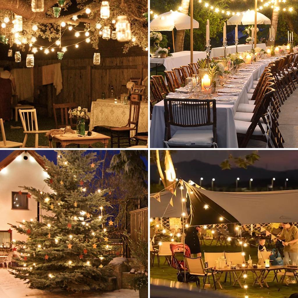 LED Christmas Light String, Indoor and Outdoor, Wedding Parties, Garden Decoration, 6-meter 40 Light, Battery Free.zwq