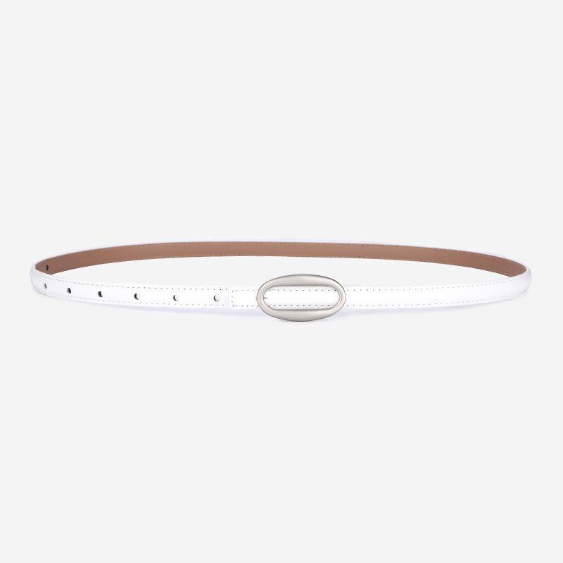Women s Genuine Leather Cowhide Belt for Jeans and Casual Pants - Thin, Versatile Style 100cm