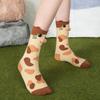 Elastic Calico Cat Socks Breathable Tuxedo Cat Socks Whimsical Pouty Kitty Socks  All Seasons