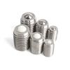 2pcs Conveyor Ball Roller Stainless Steel Ball Transfer Unit Bolt Locating Pin Ball Rollers With Set Screw