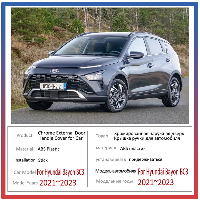 Stylový chromový kryt kliky dveří pro Hyundai Bayon Příslušenství 2022 BC3 CUV 2023 Samolepky proti poškrábání Auto