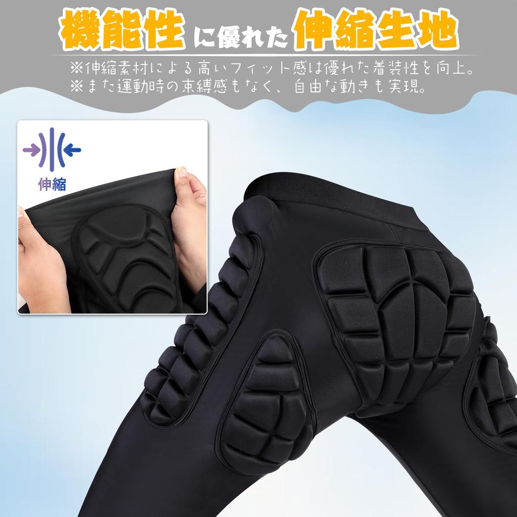 Hip Protector Snowboard Pad Butt Pad Long MOKLLEN Hip Guard for Skiing Snowboarding Bike Fishing Protection Breathable Shock Absorption Butt