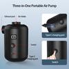 Double Motor Outdoor Air Pumps Compacts Light Weight Camping Light Hook For Inflatable Mattress Pool Rafts