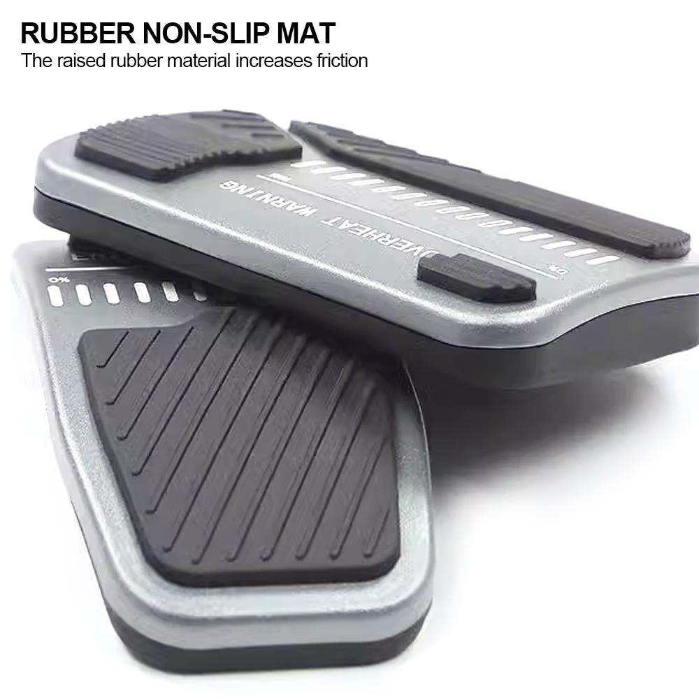 2Pcs Aluminum Alloy Car Foot Pedal Pads Accelerator Gas Fuel Brake Pedal and Rest Pedal Mat Cover Set Accessories For Tesla Model 3 Y 2017-2023