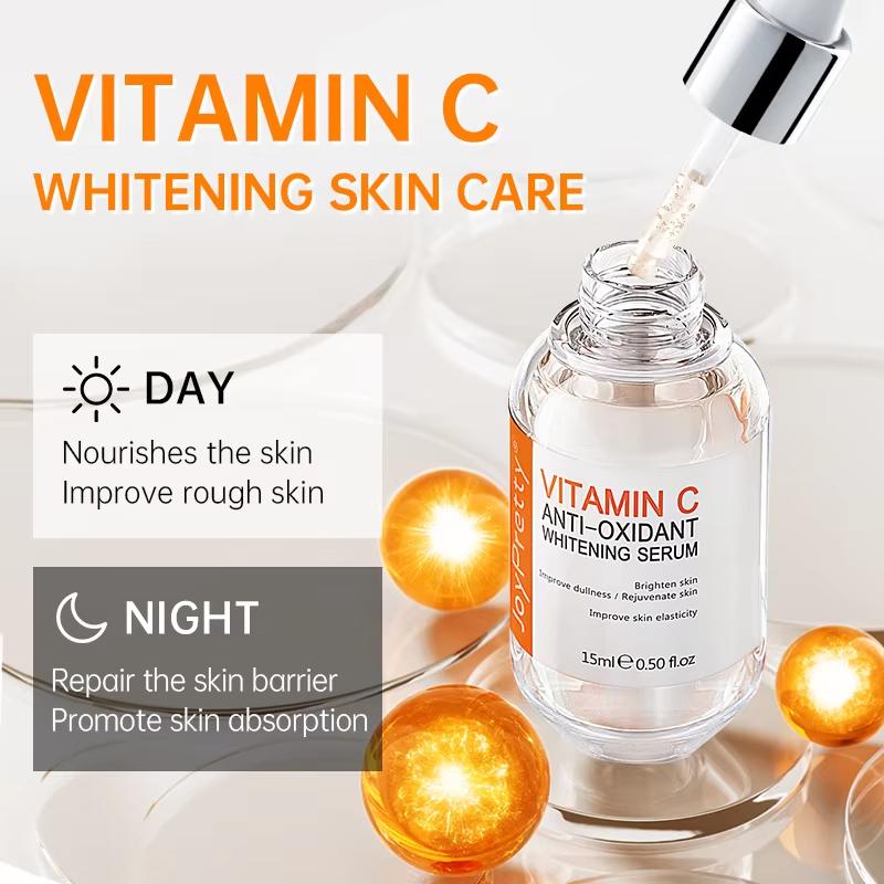 JoyPretty VC Whitening Skin Care Set Anti Dark Circles Eye Cream Spot Remove Hyaluronic Acid Moisturizr Serum Beauty Health