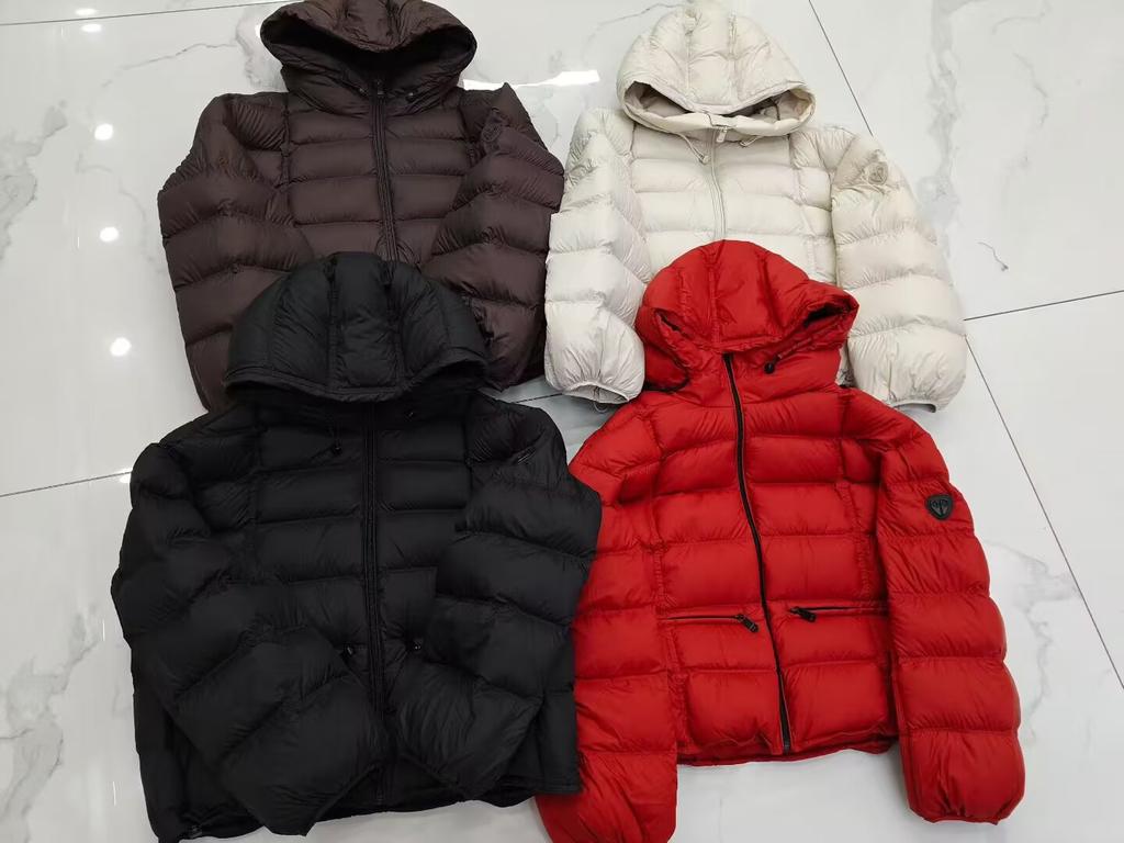 White duck down stand-up collar, light down jacket, small winter new ribs, thickened warm short jacket