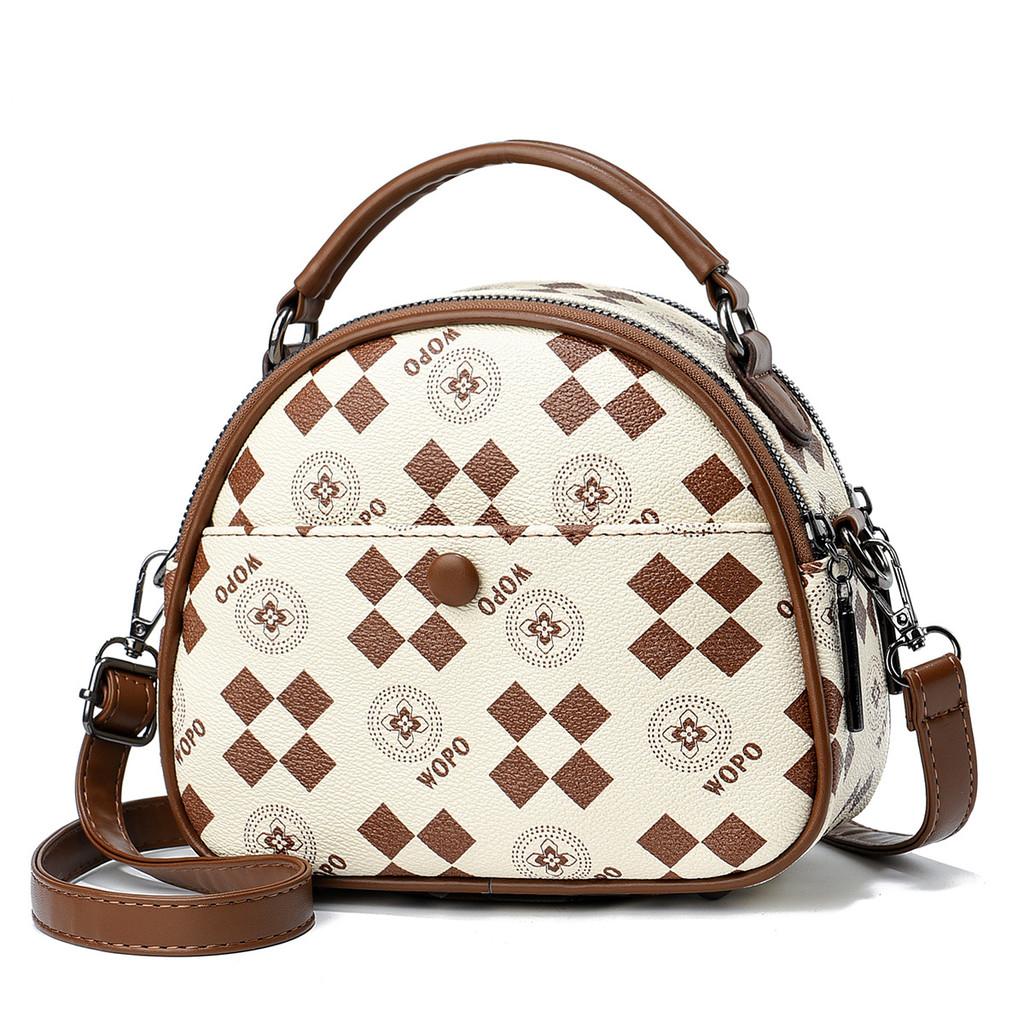 

Stylish Bucket Bag For Women With Chain And Lock Closure Ideal For Casual Outfits In Coffee And Khaki Colors Check OffWhite