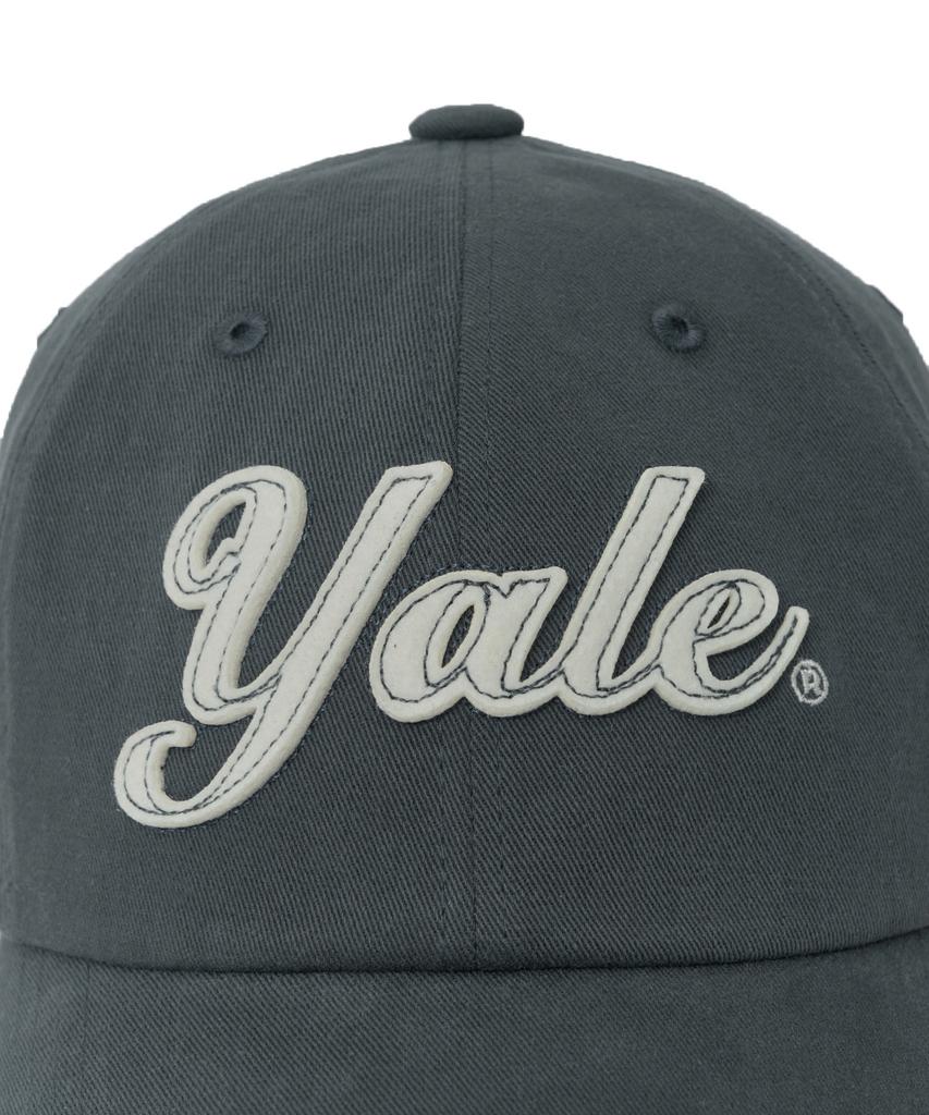 YALE Felt Applique Ball Cap_Charcoal