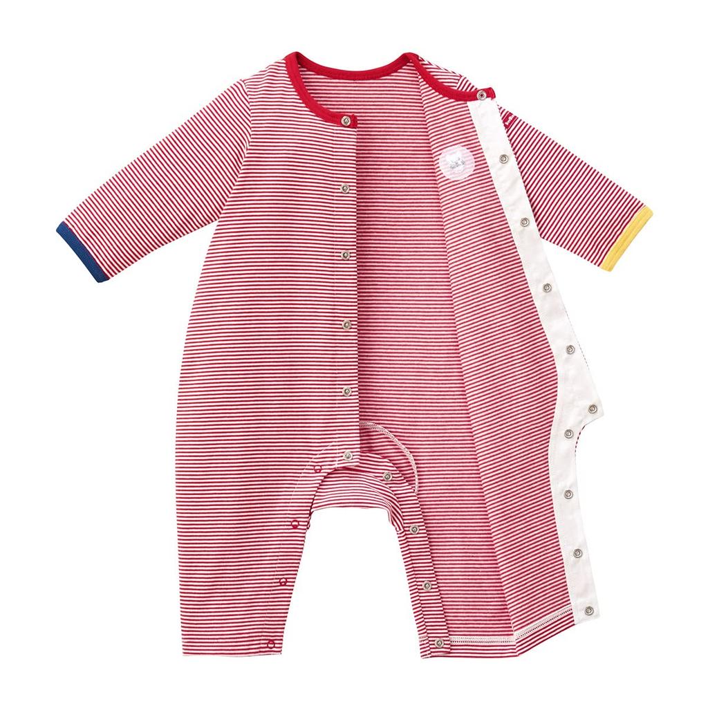 HOT Coveralls Rompers Baby Clothes for Boys and Girls 70cm Red [MIKIHOUSE BISCUITS] 70-1213-383