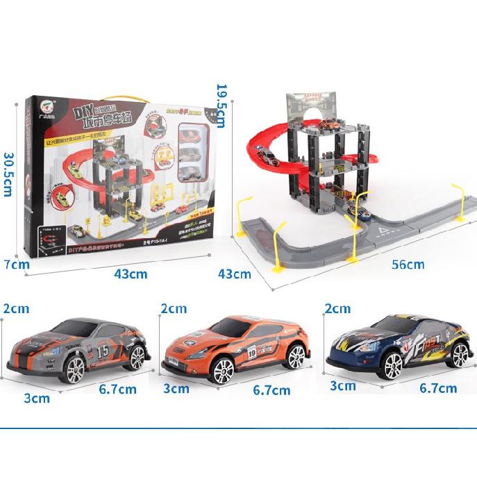 Children's Parking Toy Set Three-dimensional Multi-layer Car Assembly Rail Car Parent-child Interaction Gift Boy