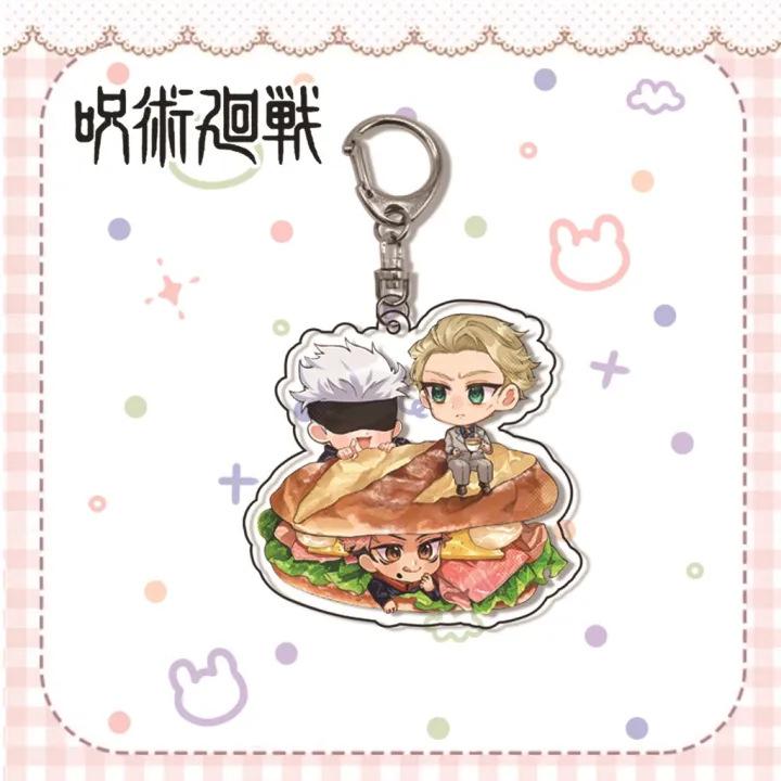 Jujutsu Kaisen Gojo Satoru Itadori Acrylic Keychain 55mm Anime Cosplay Accessory