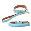 Adjustable Dog Collars Genuine Leather Pet Dog Collar Leash Lead For Small Medium Large Dogs Bulldog Pugs Beagle Dogs Supplies