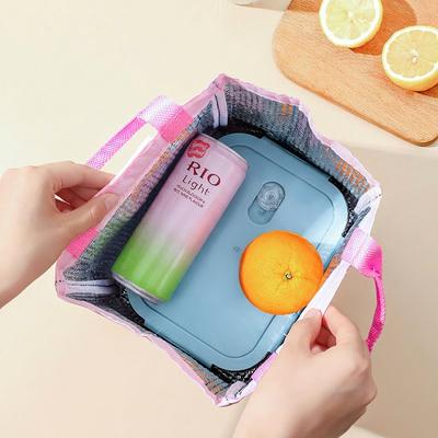 Portable Cooler Lunch Bag Large Capacity Oxford Cloth Lunch Tote Waterproof Lunch Bag Odorless For Outdoor School Office