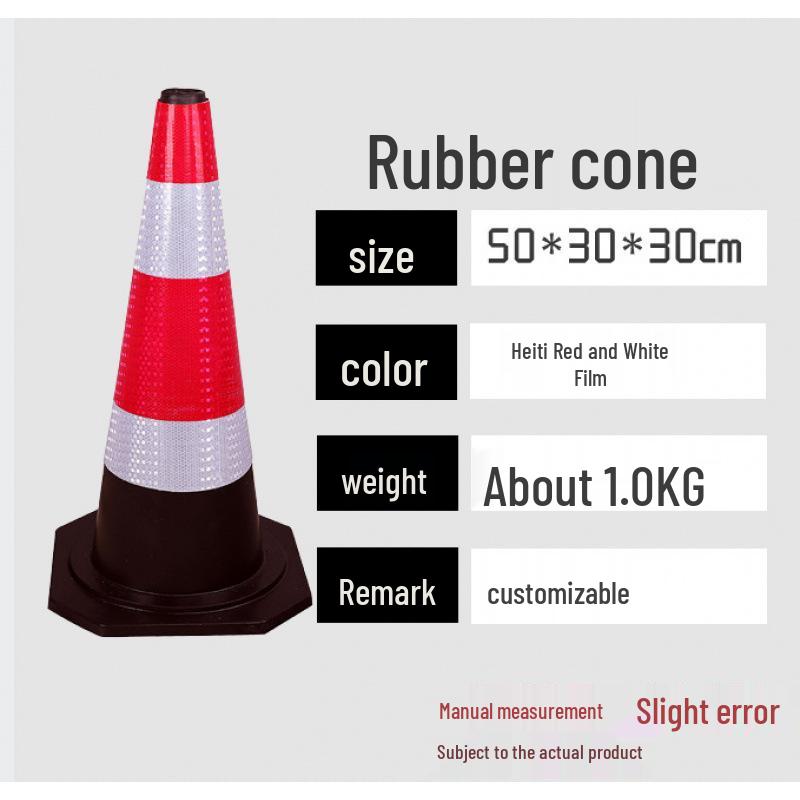 70cm No Parking Rubber Traffic Safety Cone