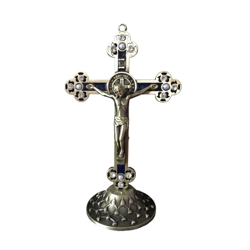 Catholic Crucifix Cross Christ Religous Christian Church Prayer Utensils Ornament for Home Office Church Christian Decor
