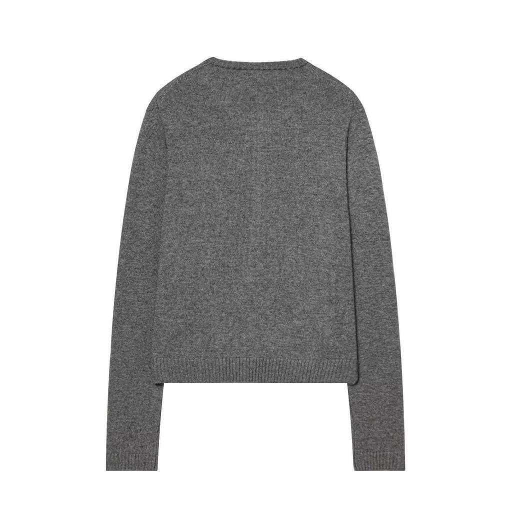 Women's Autumn Round Neck Knit Cardigan - Versatile, Solid Color