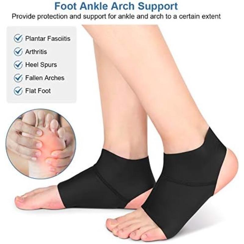 Ankle Brace with Arch Support, Arch Brace, Compression Ankle Arch, with Gel Pads for Plantar Fasciitis (1 Pair)