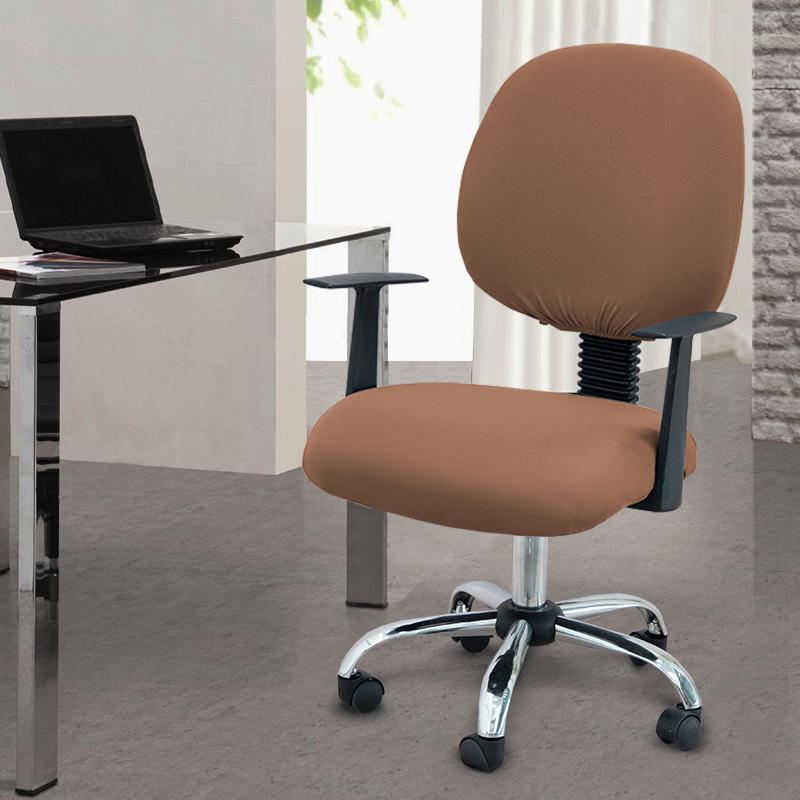 Two-Piece Computer Chair Cover Washable Executive Chair Cover For Computer Stretchable Seat Covers Computers Chairs