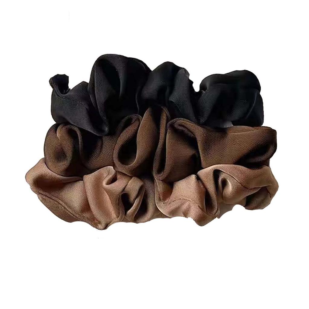 3/5Pcs Women Advanced Retro Large Intestine Headband Elastic Hair Rope Elegant Ponytail Headband Hair Accessory for Curly Hair All Hairstyles