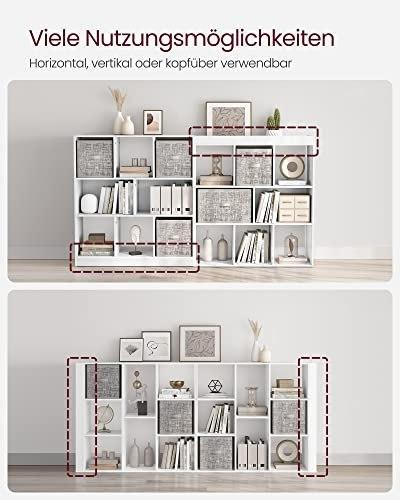 Bookshelf, Wooden Bookcase With Open Compartments, Freestanding Cabinet For Living Room, Bedroom, Children's Room, 97.5 X 30 X