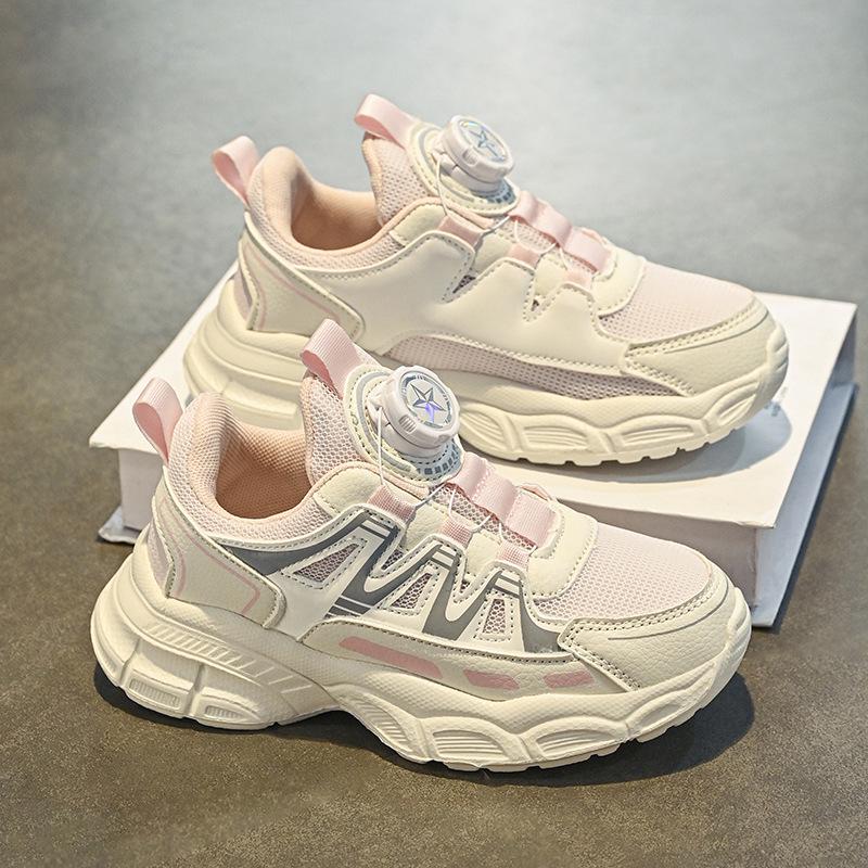 

Girls Velvet-Lined Running Shoes, Autumn/Winter 2025: Warm, Cotton Dad Shoes for Middle & Big Kids 30