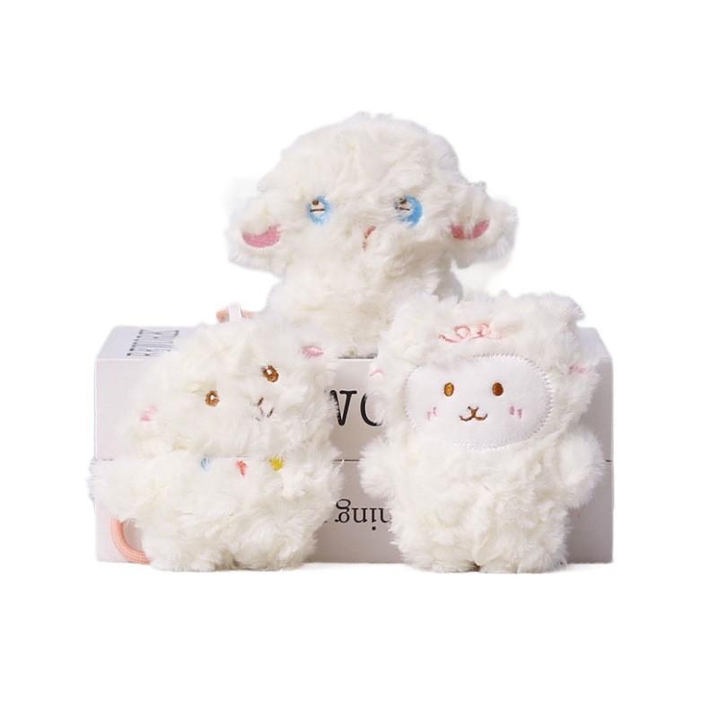 Plush Sheep Keychain With White Eyes For Bag Decor And Gift For All Ages