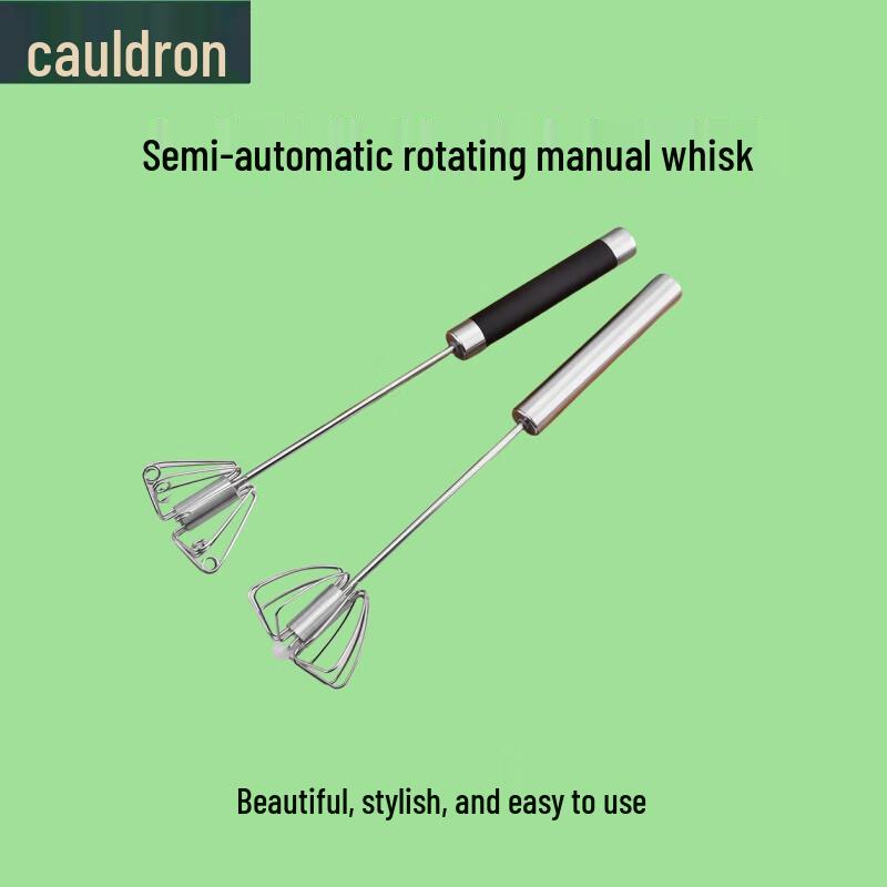 Полуавтоматический венчик-вертушка из нержавеющей стали