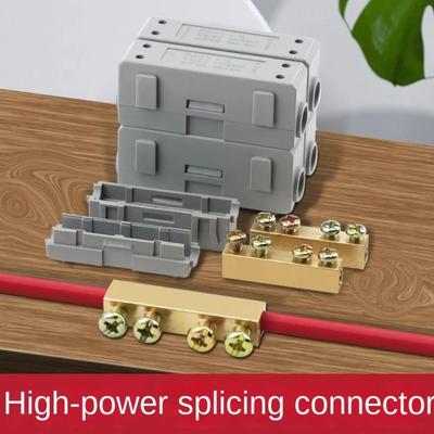 Docking High Power High Power Splitter Conductor Brass Quick Terminal Block Fast Connector Electrical Large Current Conductor