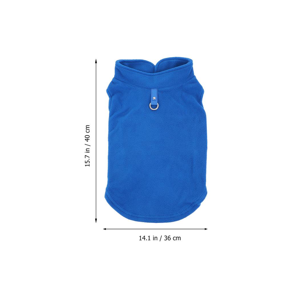 1Pcs Solid Color Pet Vest for Dogs Winter Warm Clothing Easy to Put on Take Off Delicately Made Fine Workmanship Relaxing