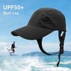 Unisex Sun Hat with Adjustable Buckle Solid Color Sun Protection Caps with Wide Brim Anti-UV Caps for Camping Hiking ONE
