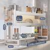 Multi-Functional Kitchen Sink Organizer and Dustproof Dish Rack