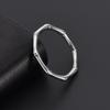 Titanium Steel Bamboo-Inspired Minimalist Ring 18K Gold Plated Slim Pinky Jewelry Korean Style Hypoallergenic Unisex Rings