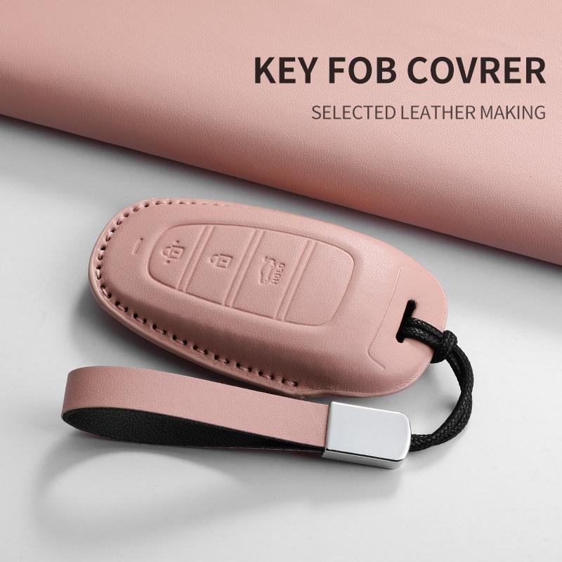 Cortex Car Key Case Cover Protector Shell Fob Accessories For Hyundai Accent Santa Fe Palisade Santafe Dn8 Grandeur Azera HG